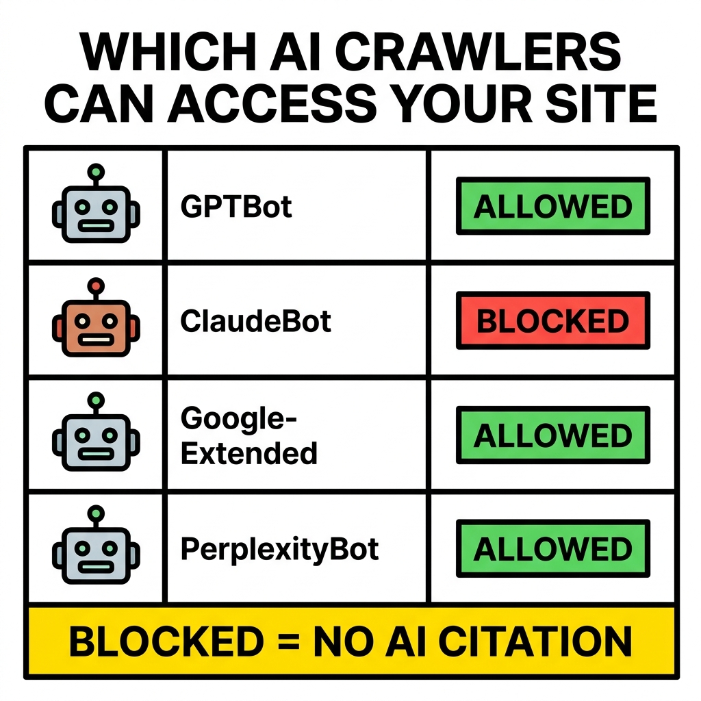 AI Crawler Access - Security Dashboard