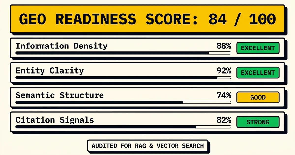GEO Score Checker preview screenshot