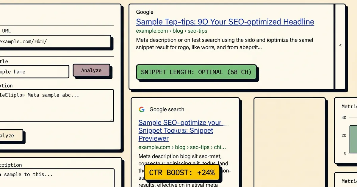 SERP Snippet Previewer preview screenshot